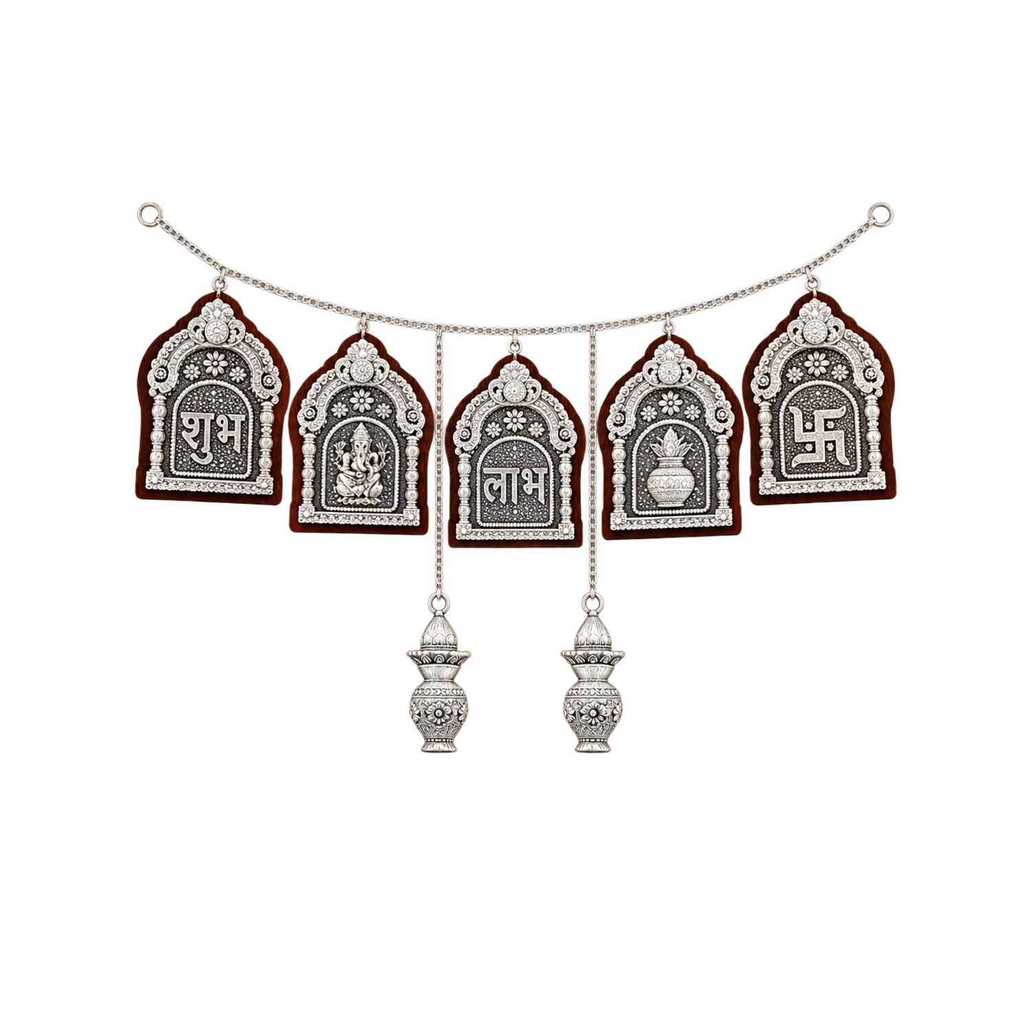CRESTORA 999 Silver Plated Bandhanwar Toran Gift Set