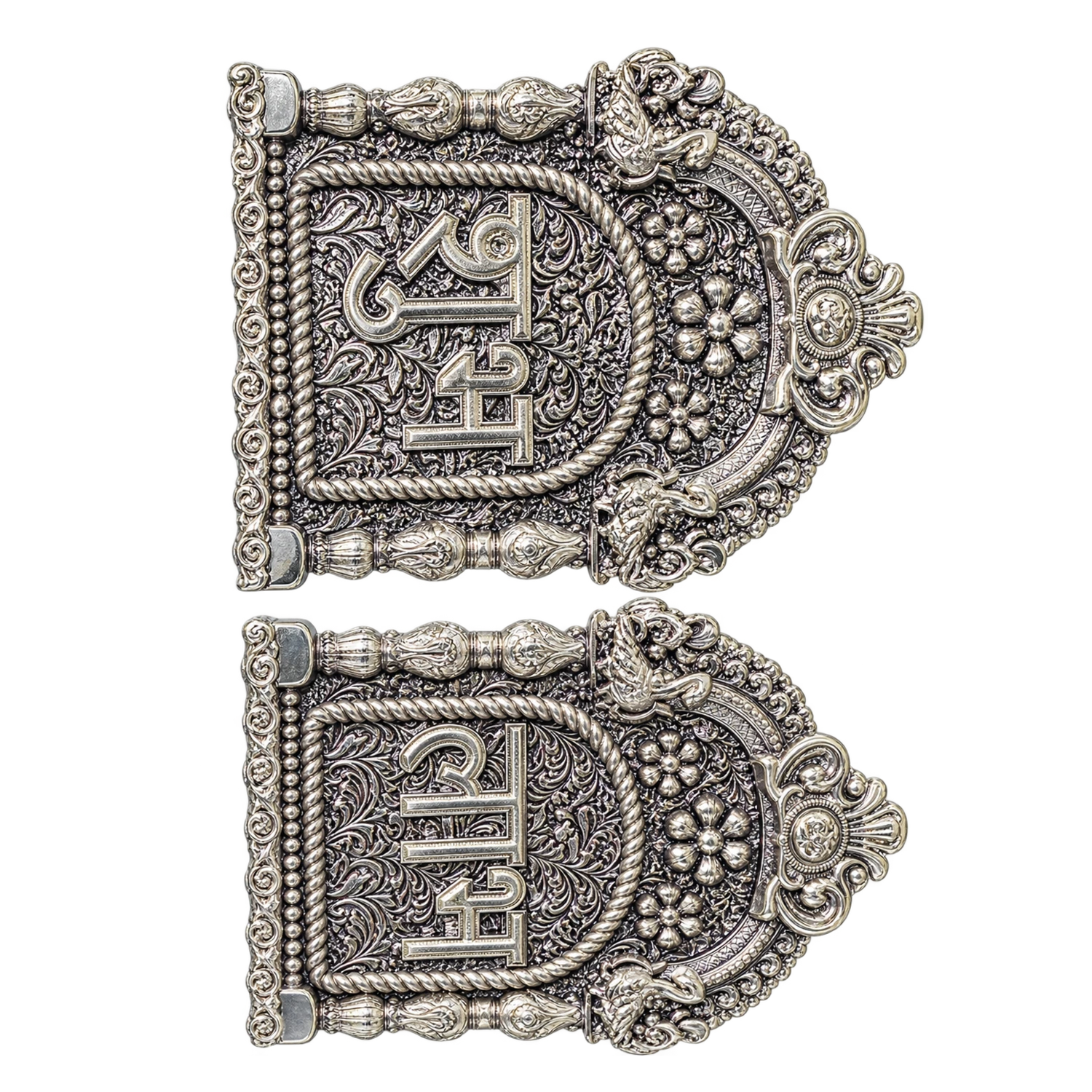 CRESTORA 999 Silver Plated Shubh Labh Decorative Set